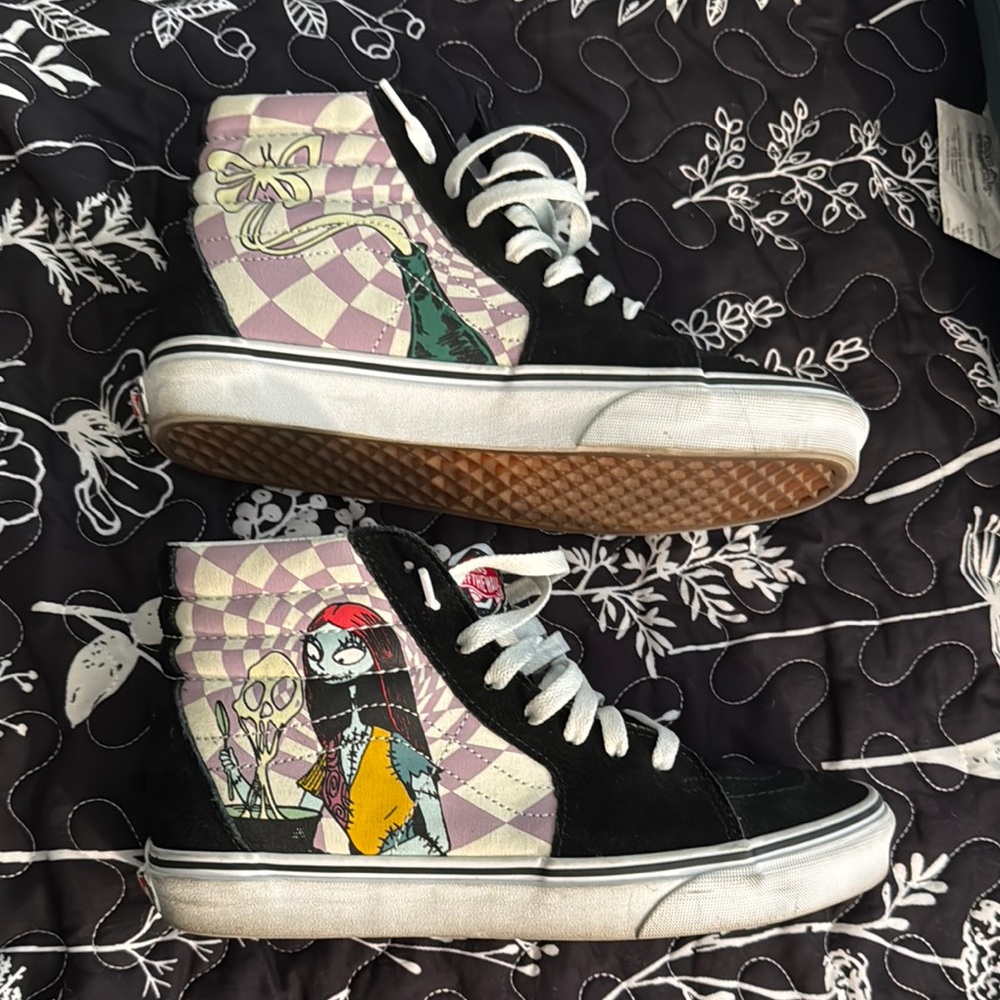 Vans Sally’s Women's Black and White High-Top Sneakers